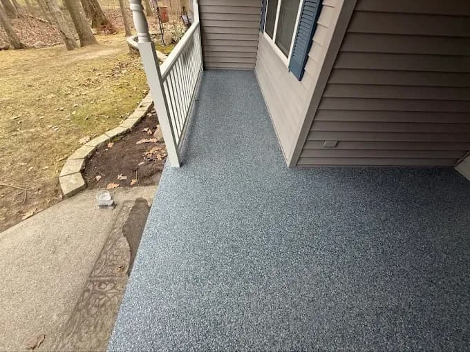 Completed garage floor